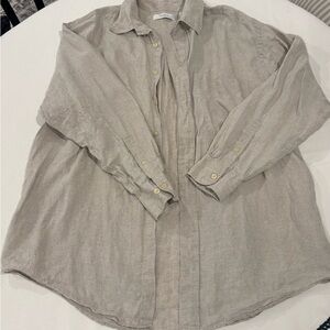 Turnbury men's long-sleeve 100% Linen button-up shirt